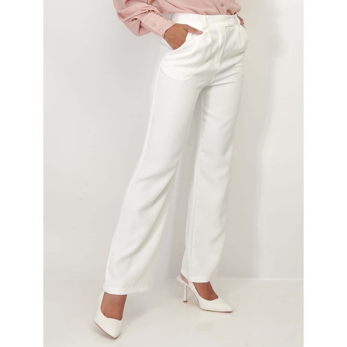 Women's Pants La Modeuse White