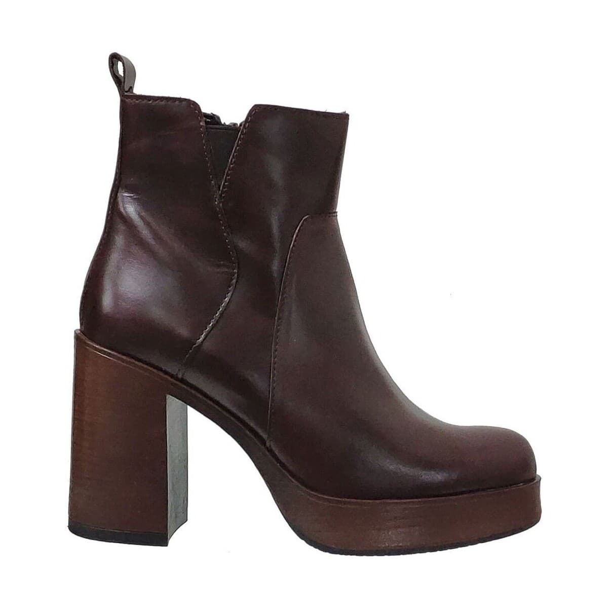 Women's Ankle Boots Elue par nous Brown