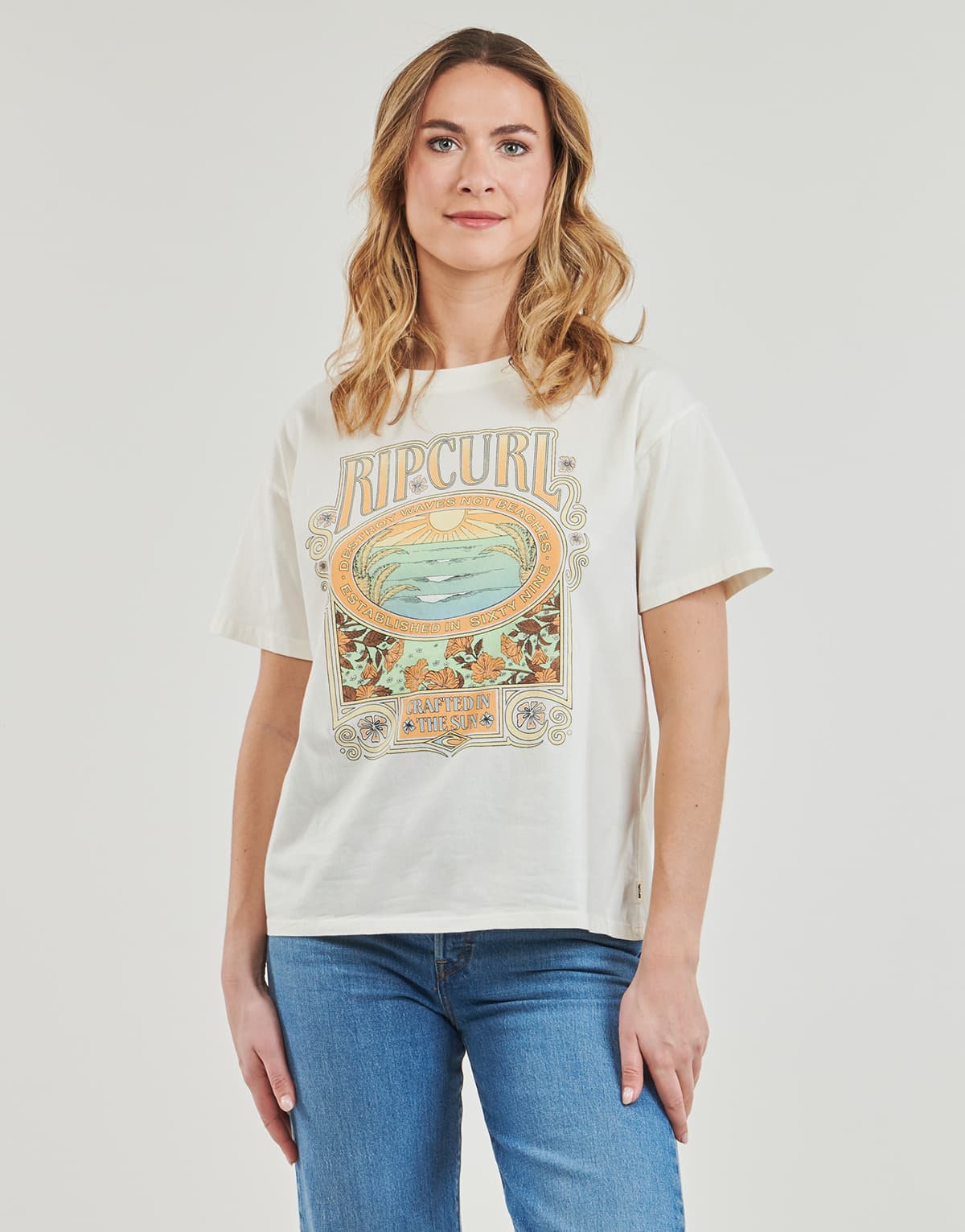 Women's T-Shirts Rip Curl White
