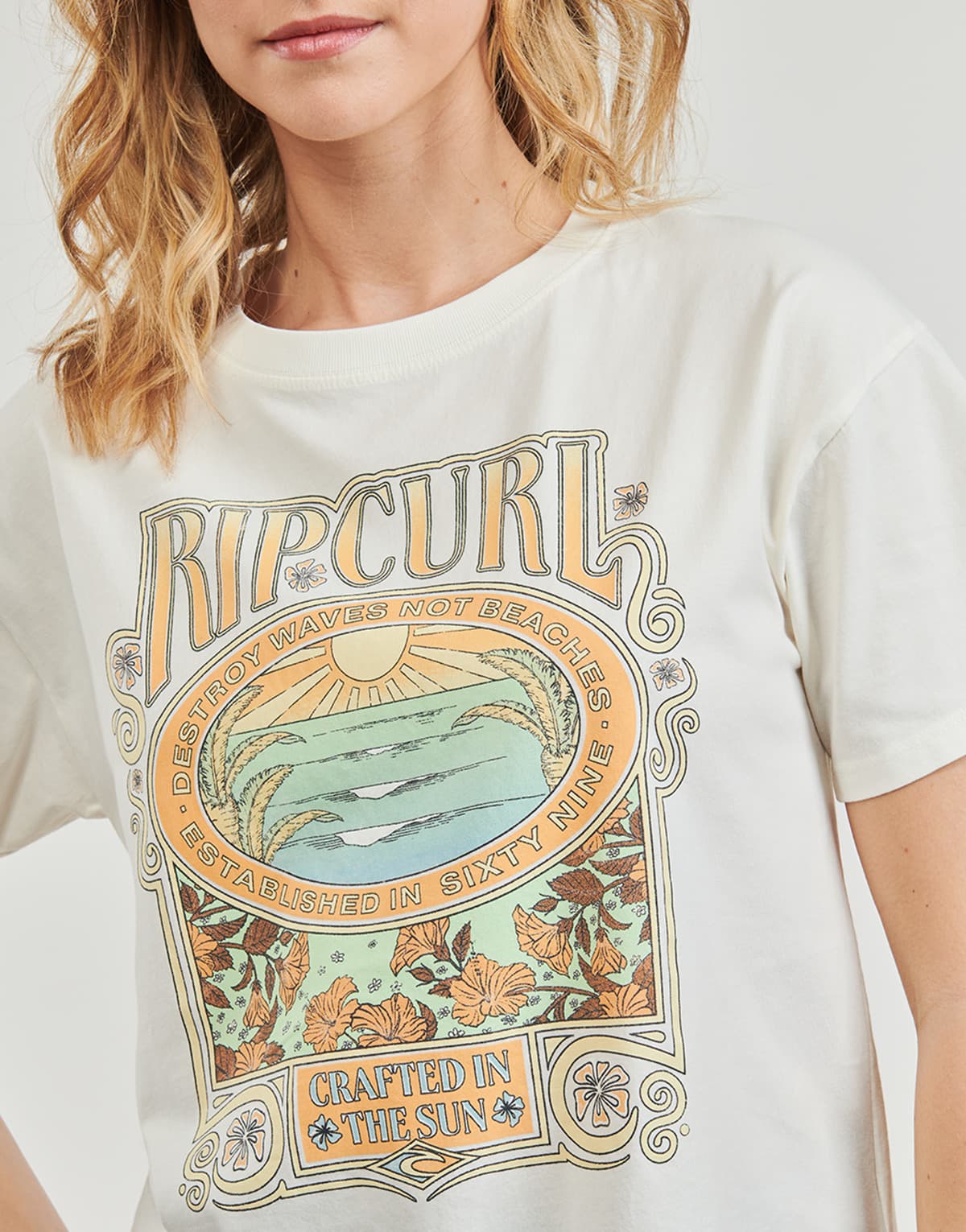 Women's T-Shirts Rip Curl White