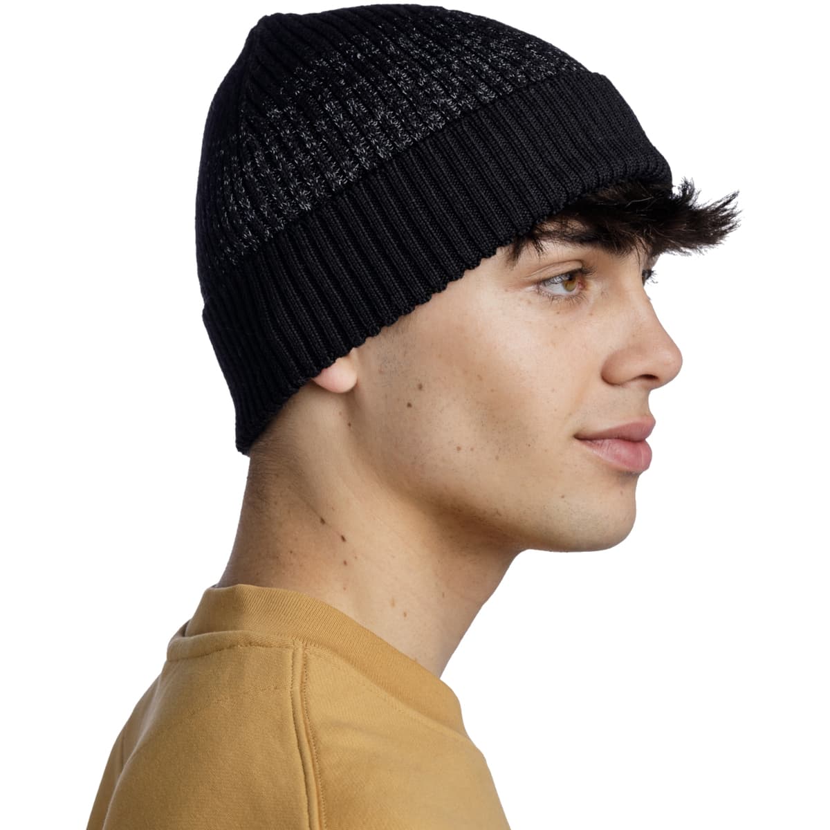 Men's Beanies Buff Black