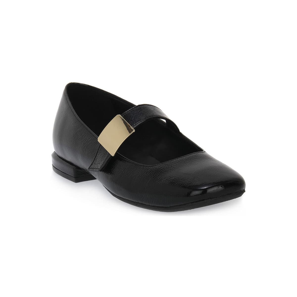 Μπαλαρίνες S.piero BLACK HEEL SQUARED