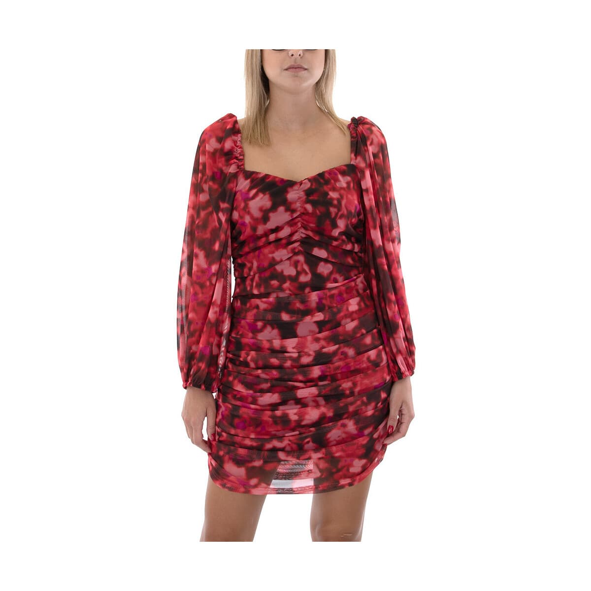 Φορέματα Twenty-29 TULLE LONGSLEEVE FITTED MINI DRESS WOMEN