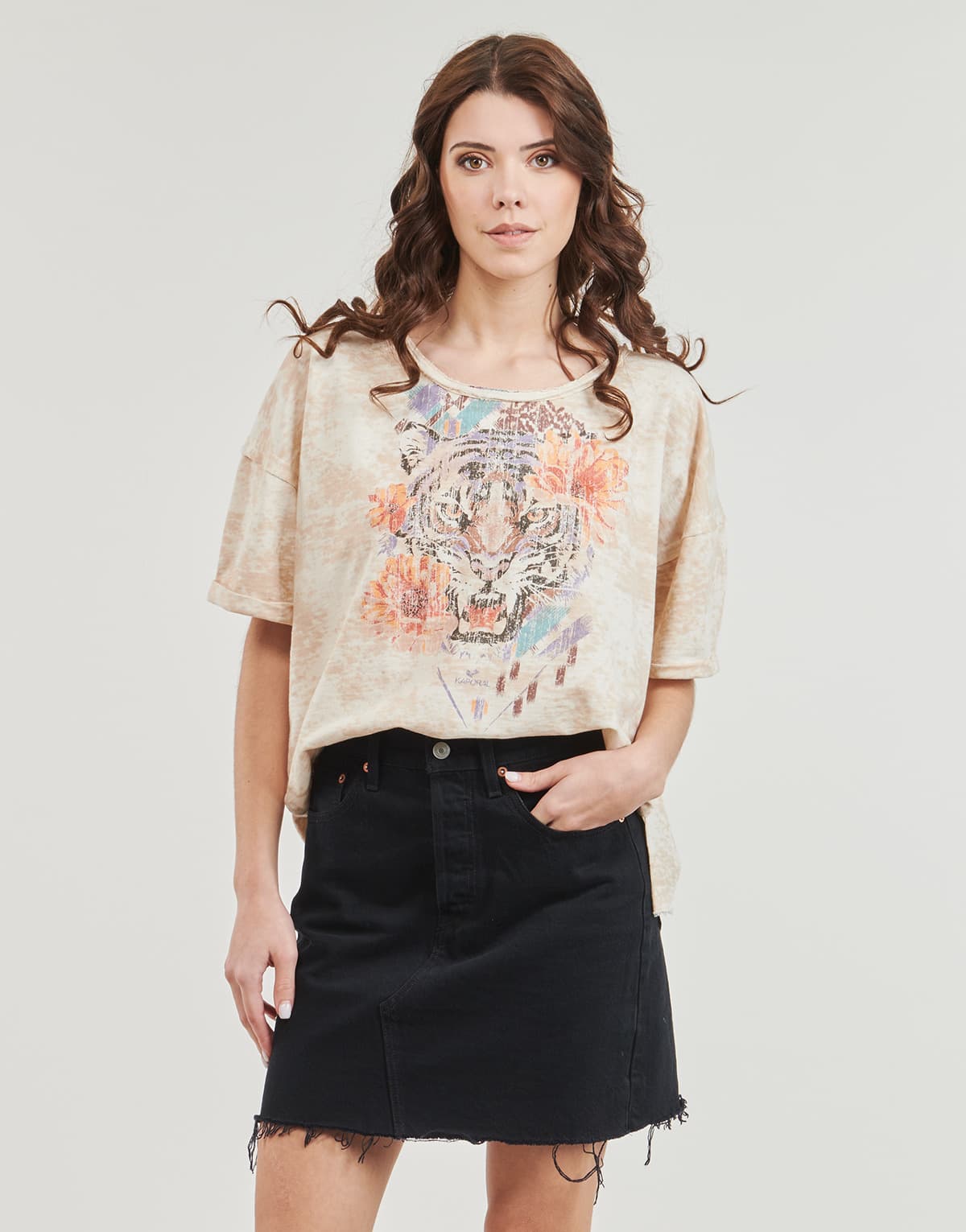 Women's T-Shirts Kaporal Beige