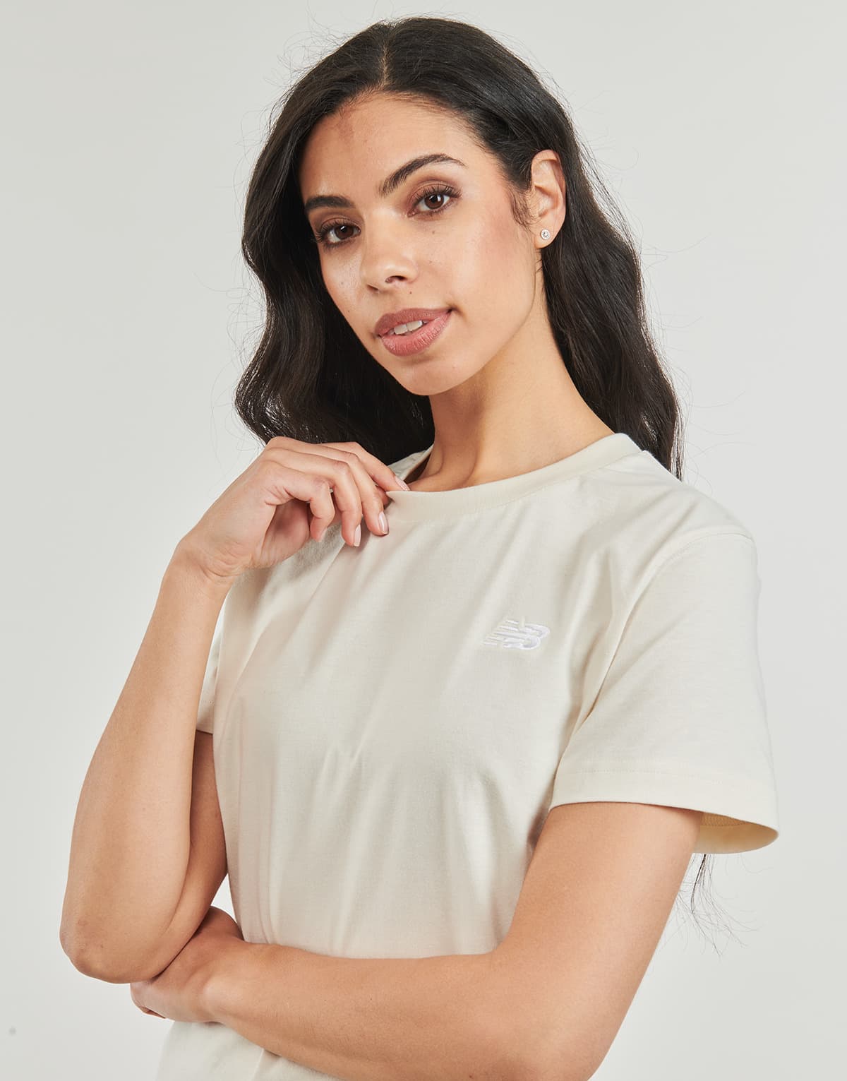 Women's T-Shirts New Balance Beige