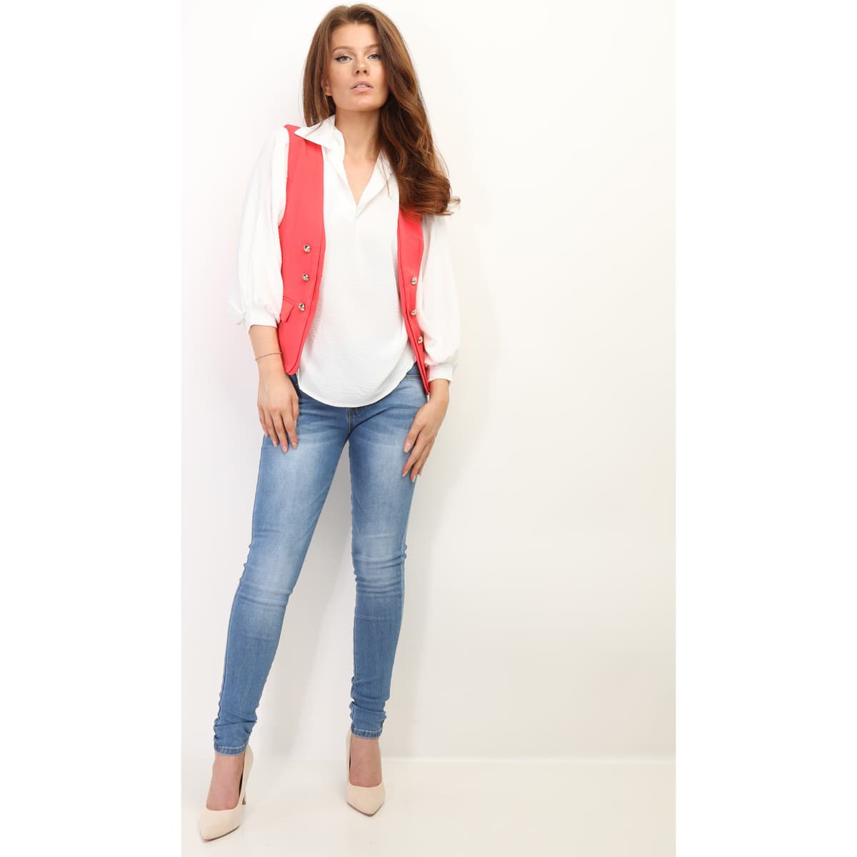 Women's Blazers La Modeuse Orange