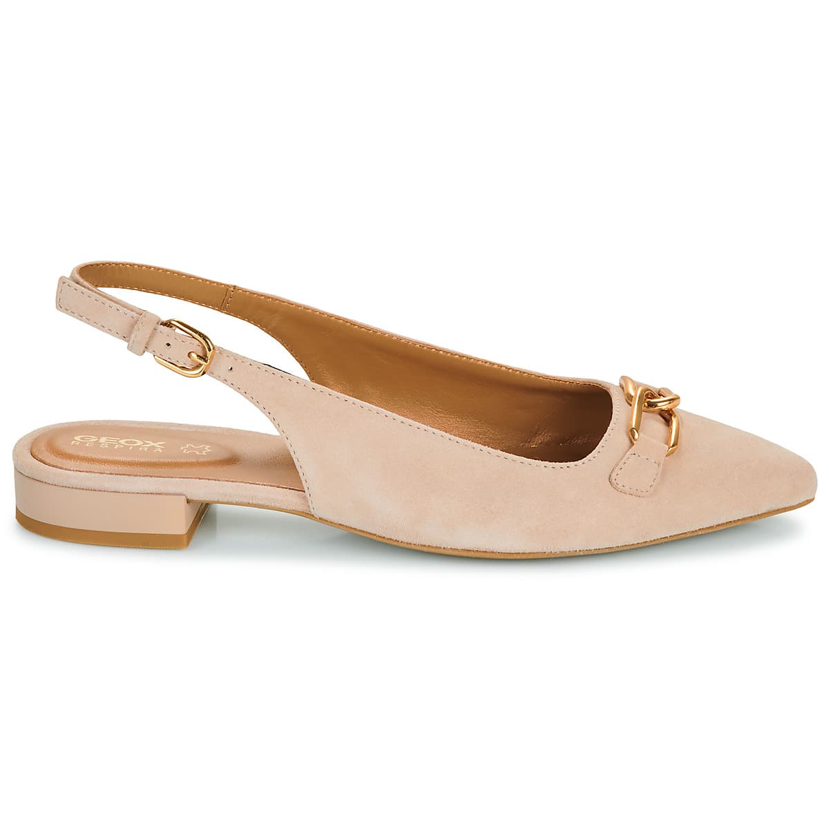 Women's Ballet Flats Geox Beige
