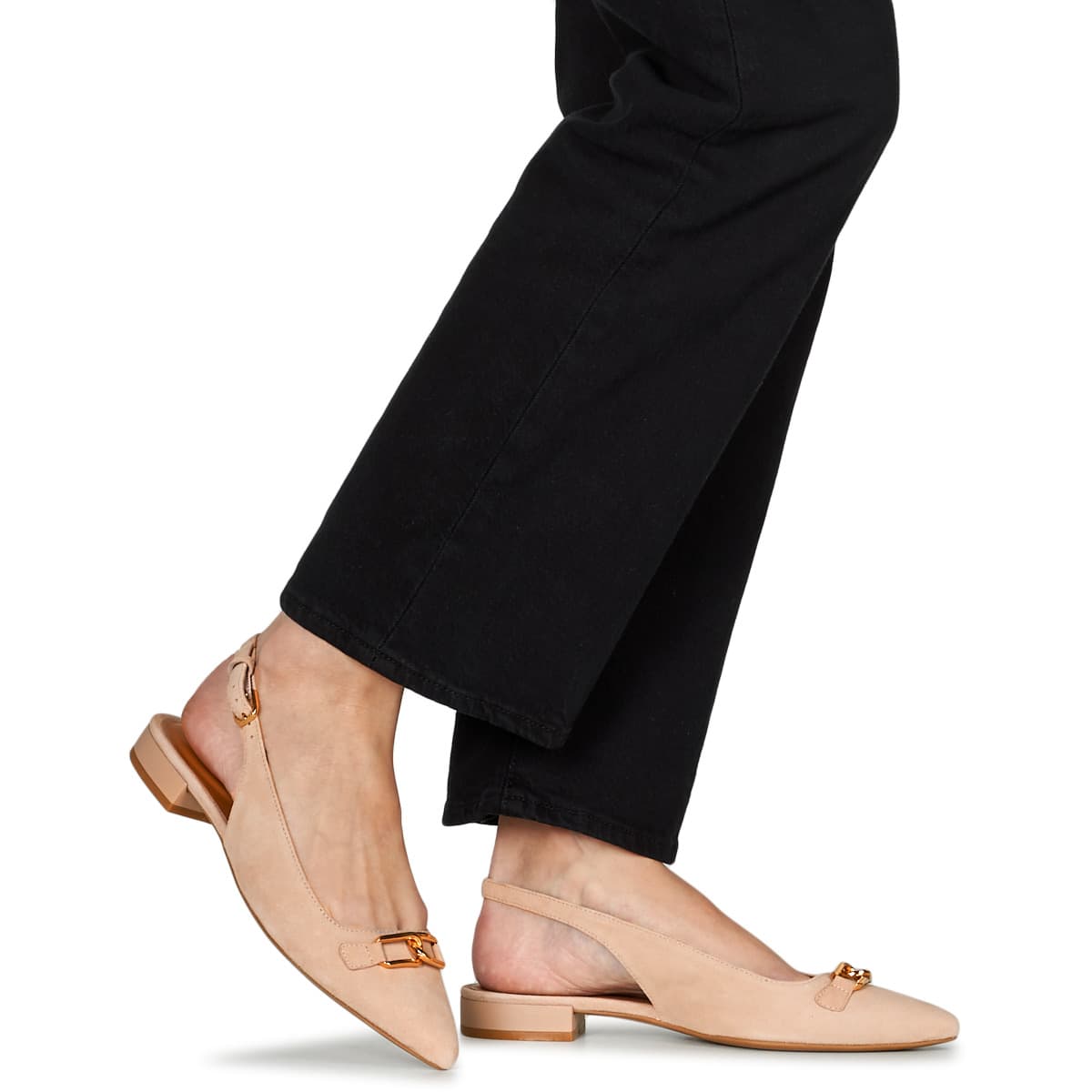 Women's Ballet Flats Geox Beige