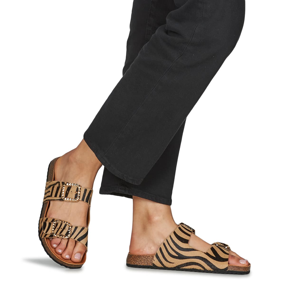 Women's Mules Geox Brown