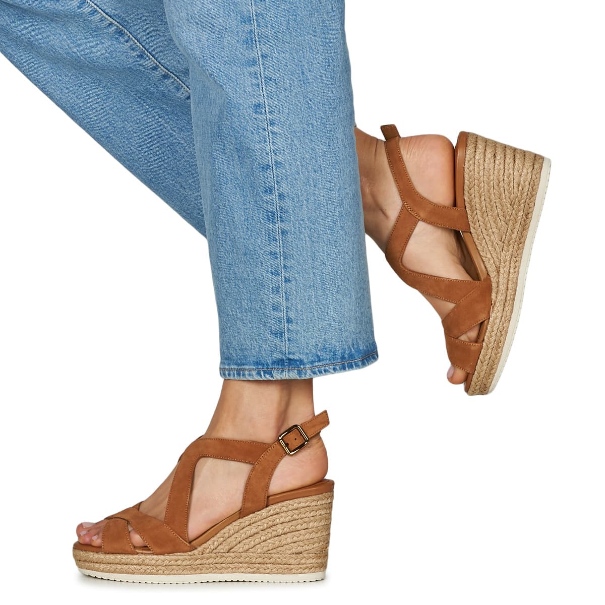 Women's Platforms Geox Brown