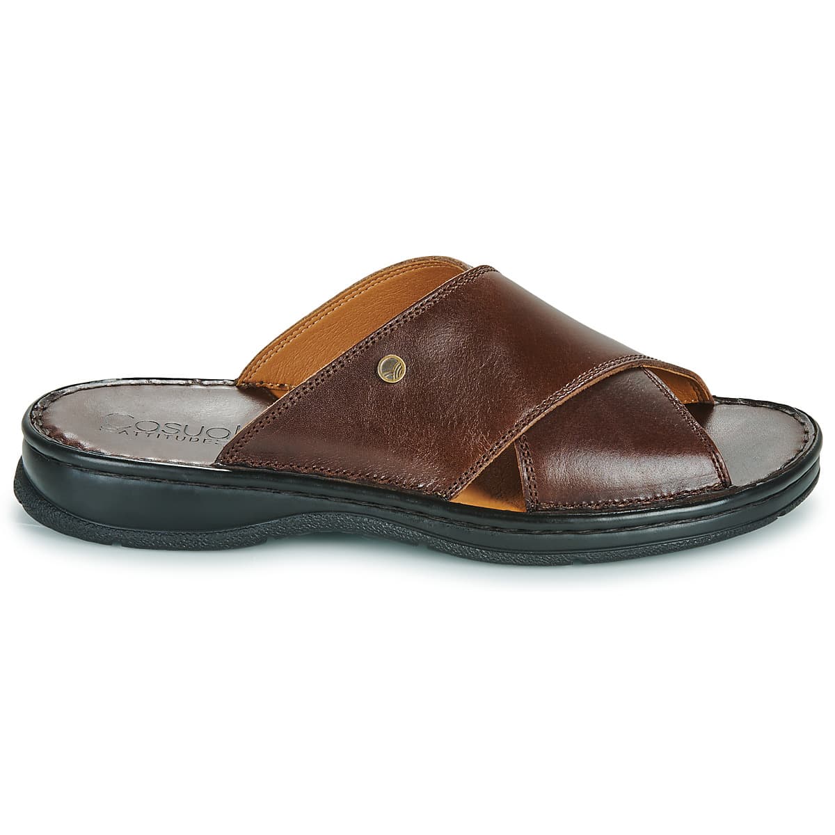 Men's Mules Casual Attitude Brown