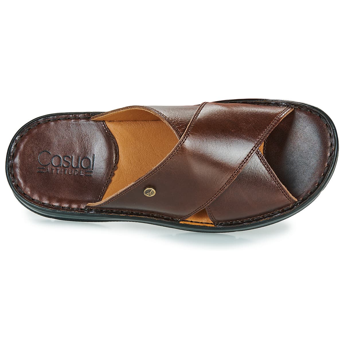 Men's Mules Casual Attitude Brown