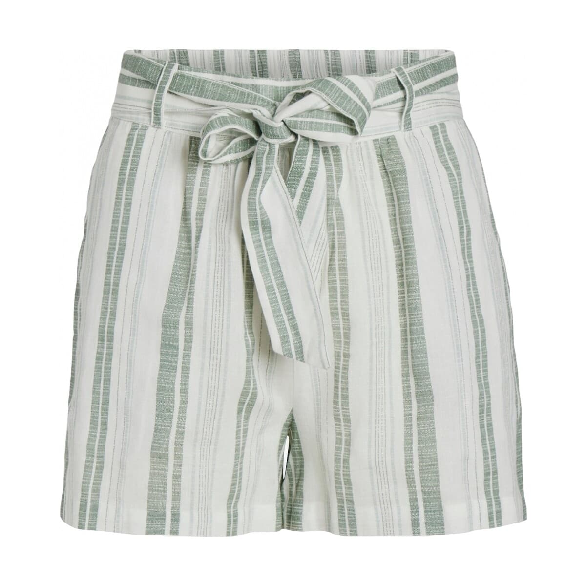 Shorts & Βερμούδες Vila Etni Shorts - Cloud Dancer/Green