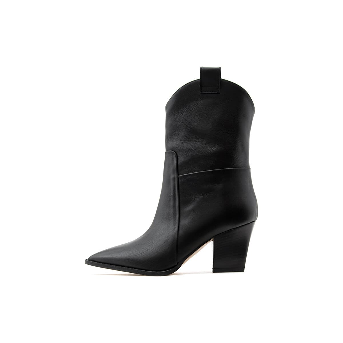 Μποτάκια/Low boots Altramarea LEATHER MID HEEL ANKLE BOOTS WOMEN