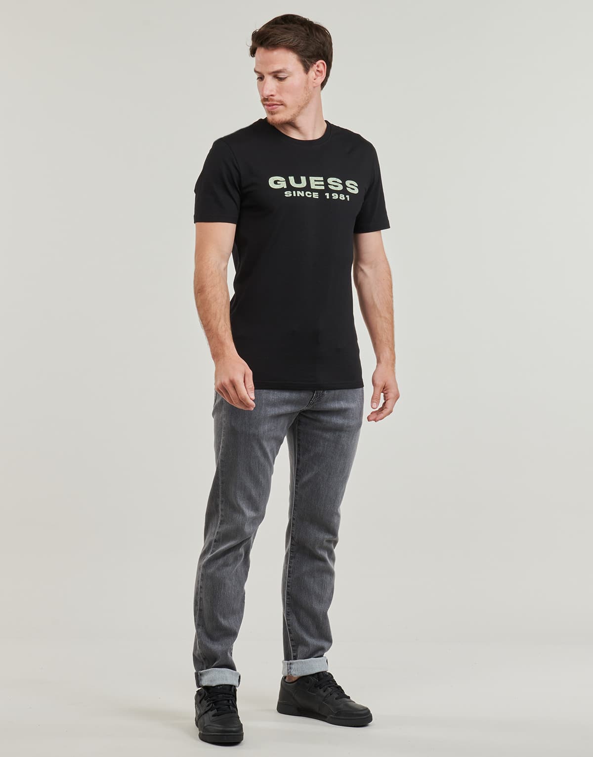 Men's T-Shirts Guess Black