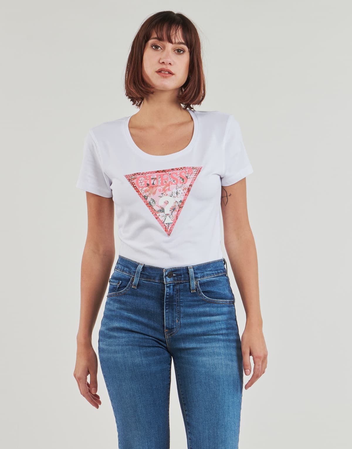 Women's T-Shirts Guess White