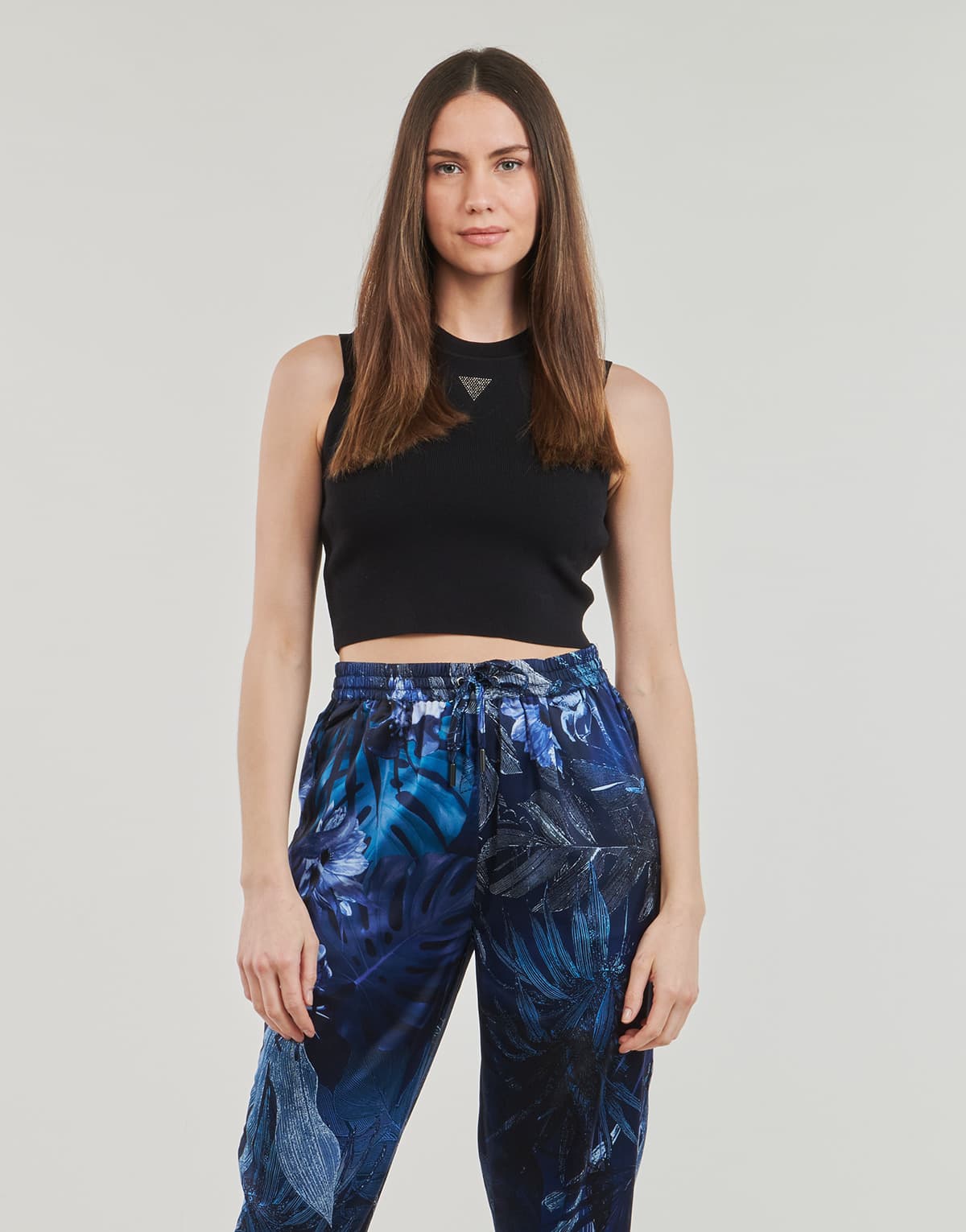 Women's Sleeveless Tops Guess Black