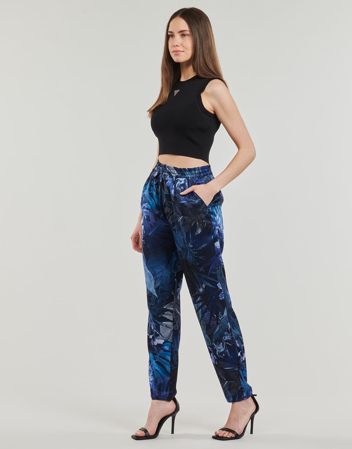 Women's Sleeveless Tops Guess Black