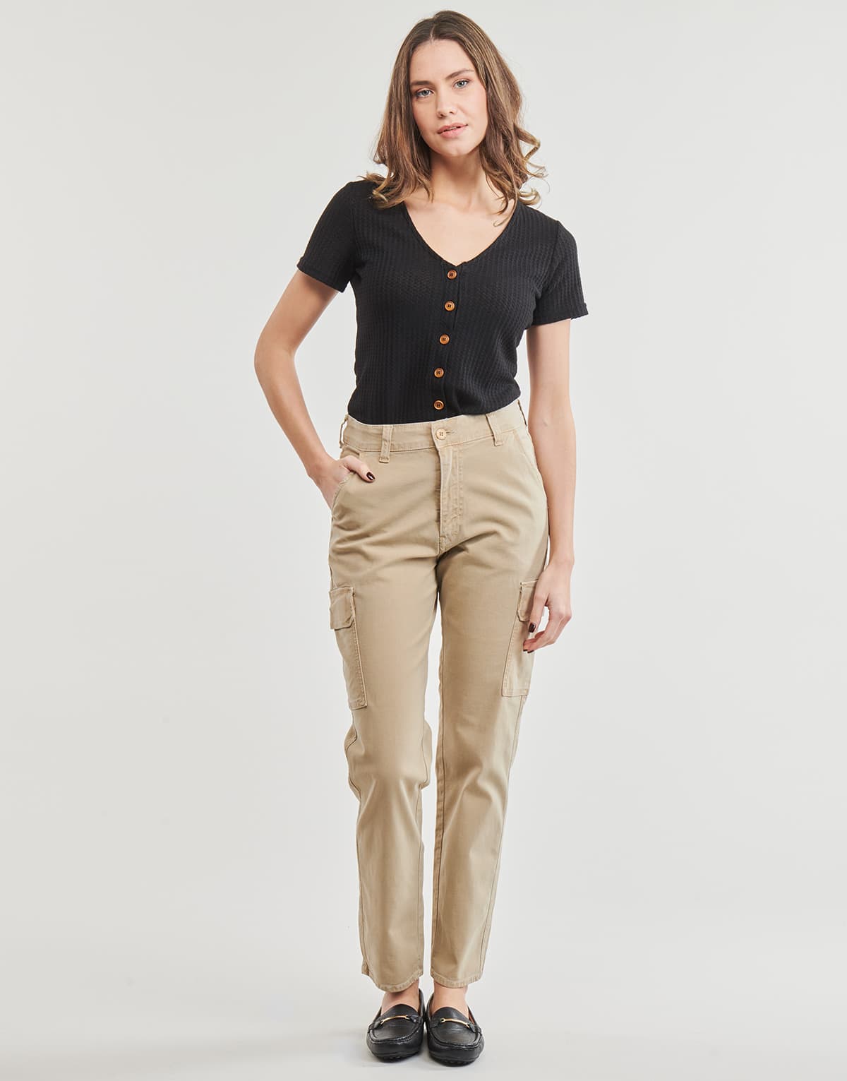 Women's Pants Le Temps des Cerises Beige