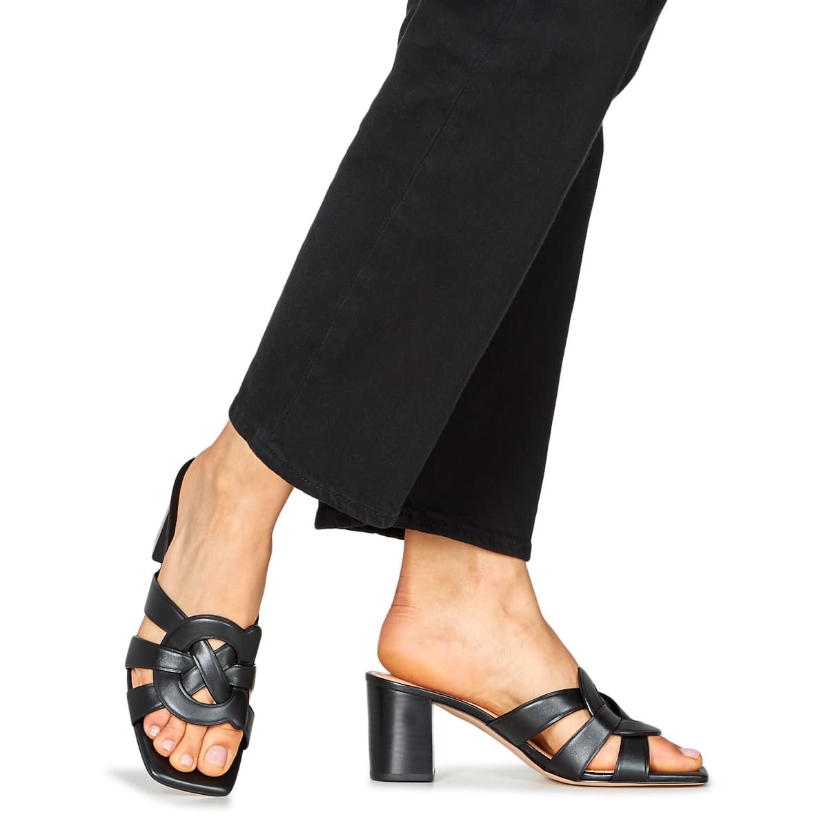 Women's Mules Coach Black