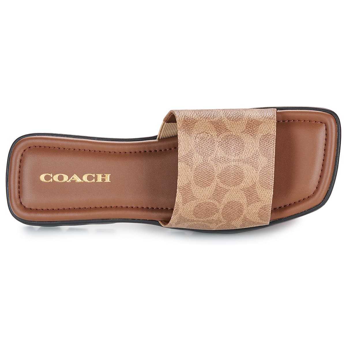 Women's Mules Coach Brown