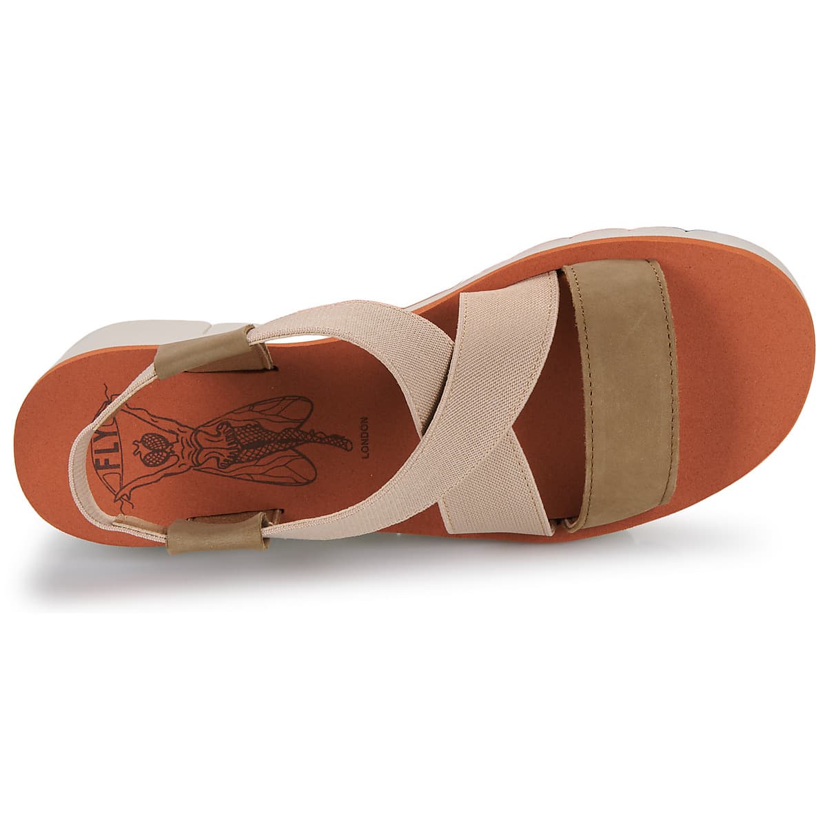 Women's Platforms Fly London Beige