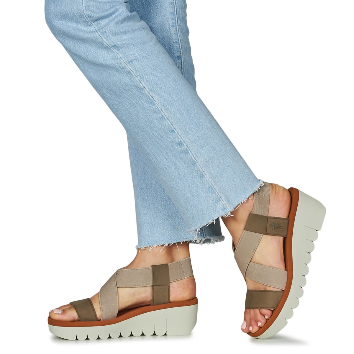 Women's Platforms Fly London Beige