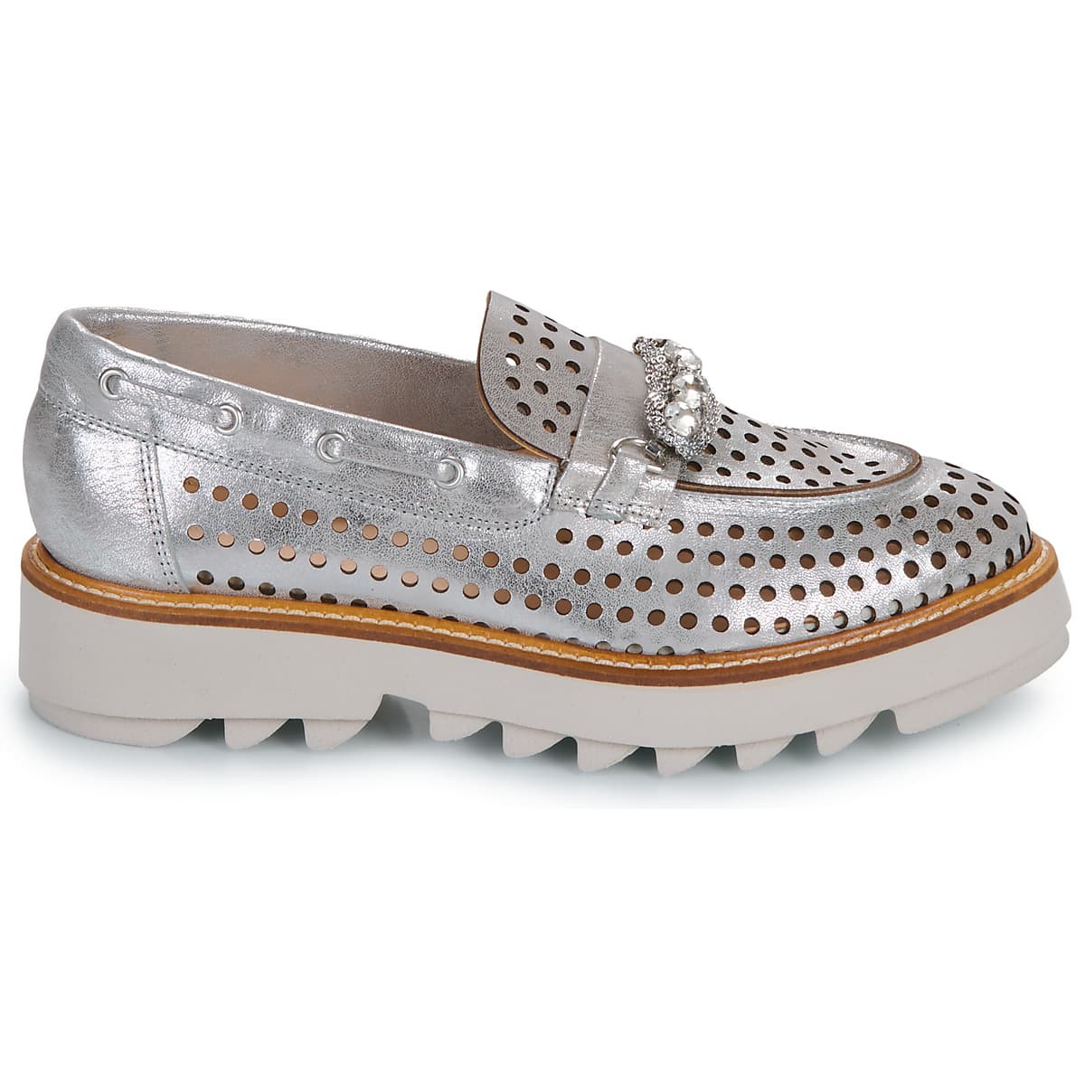 Women's Loafers Fru.it Silver