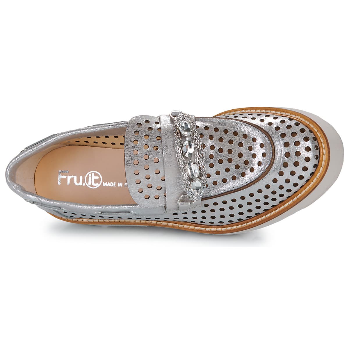 Women's Loafers Fru.it Silver
