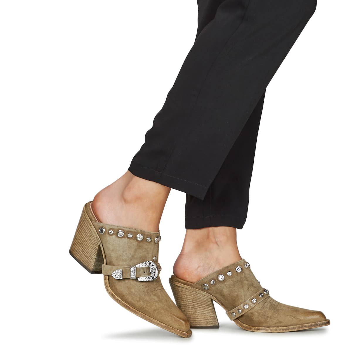 Women's Mules Fru.it Khaki