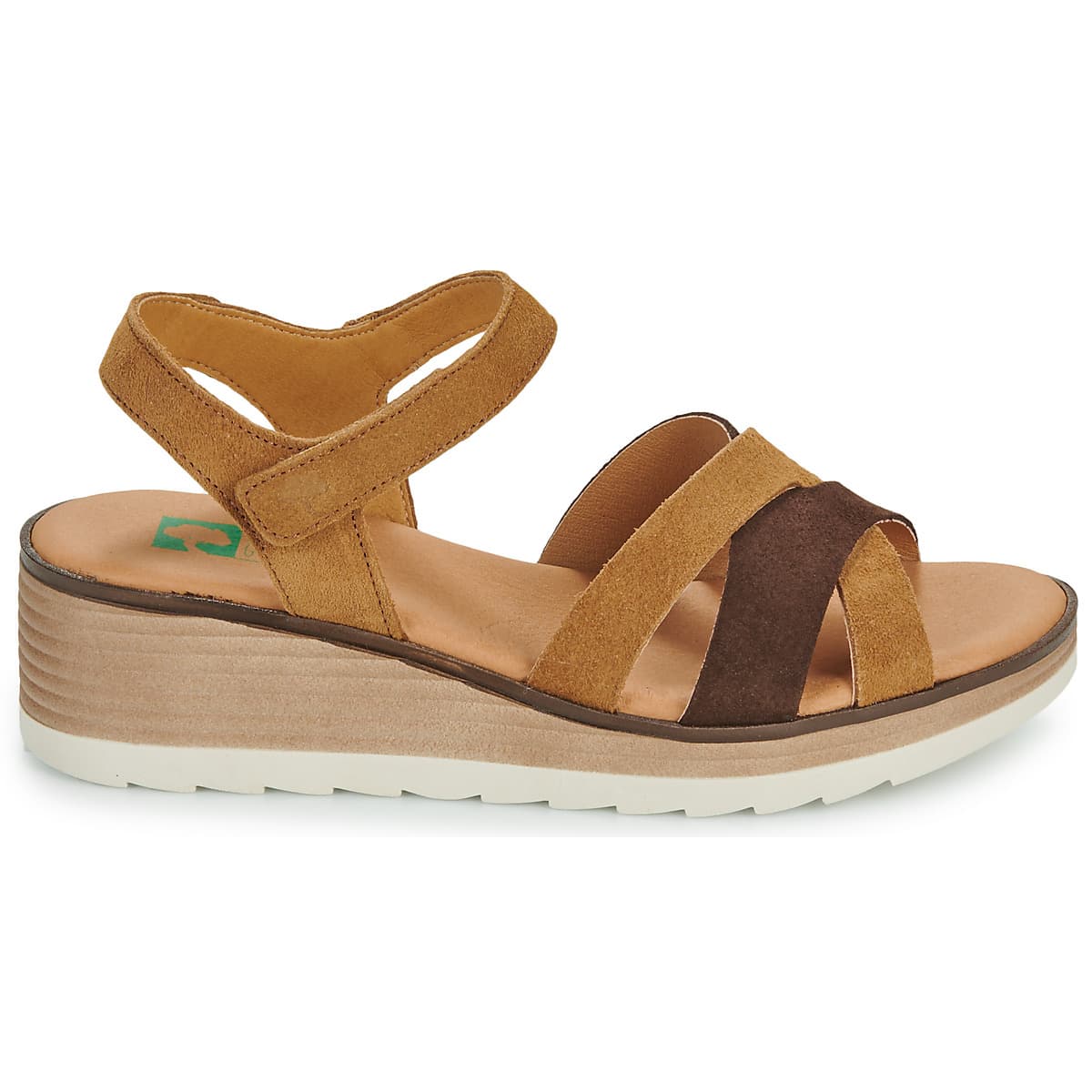 Women's Platforms Dream in Green Brown