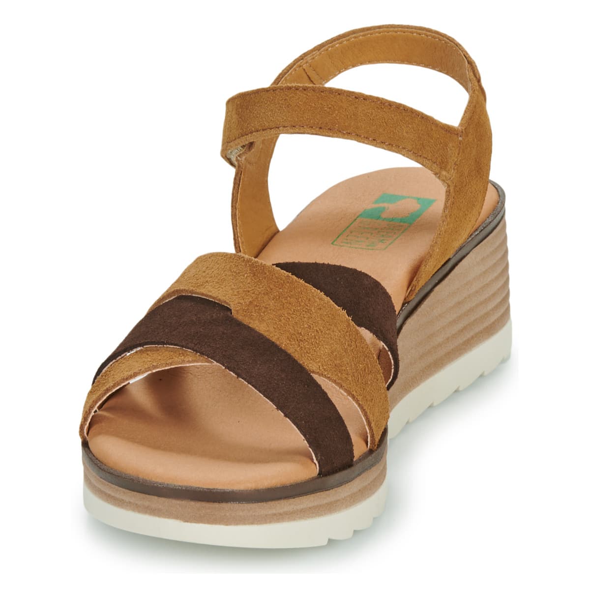 Women's Platforms Dream in Green Brown