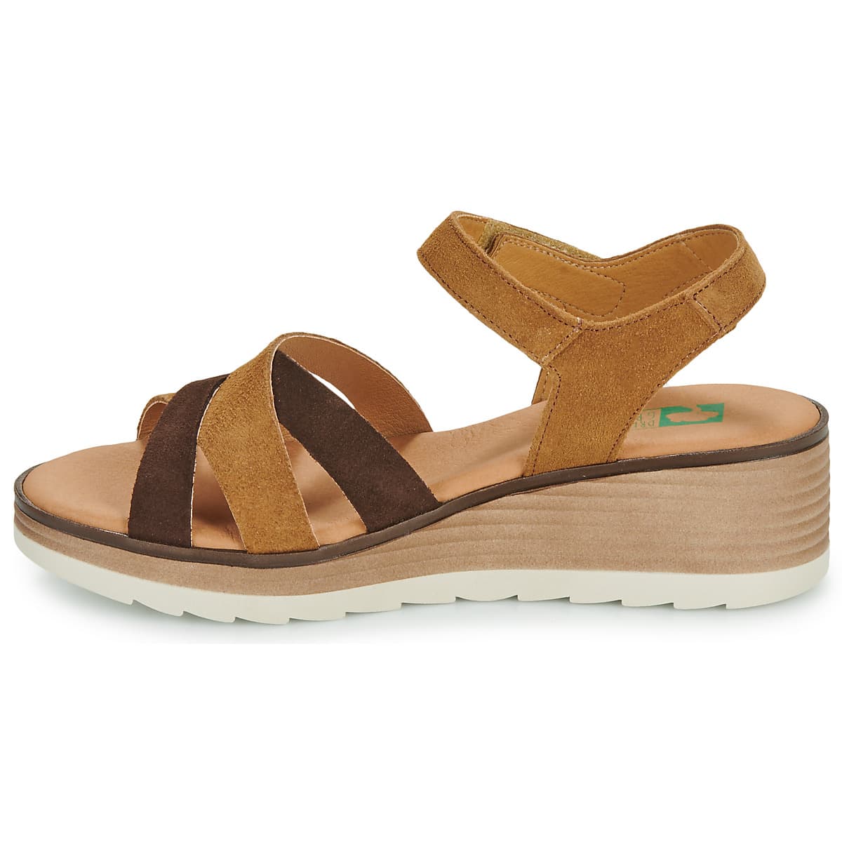 Women's Platforms Dream in Green Brown
