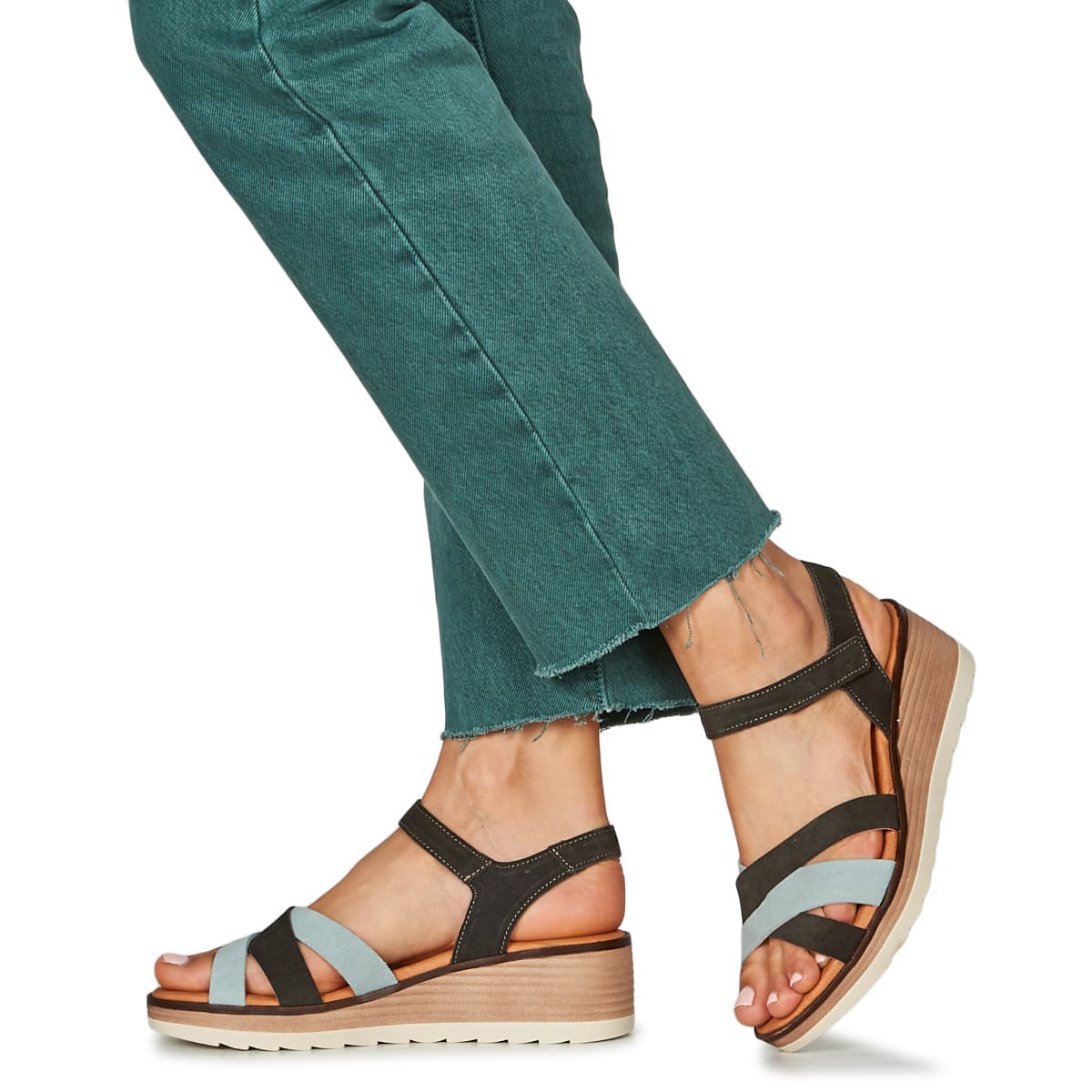 Women's Platforms Dream in Green Gray