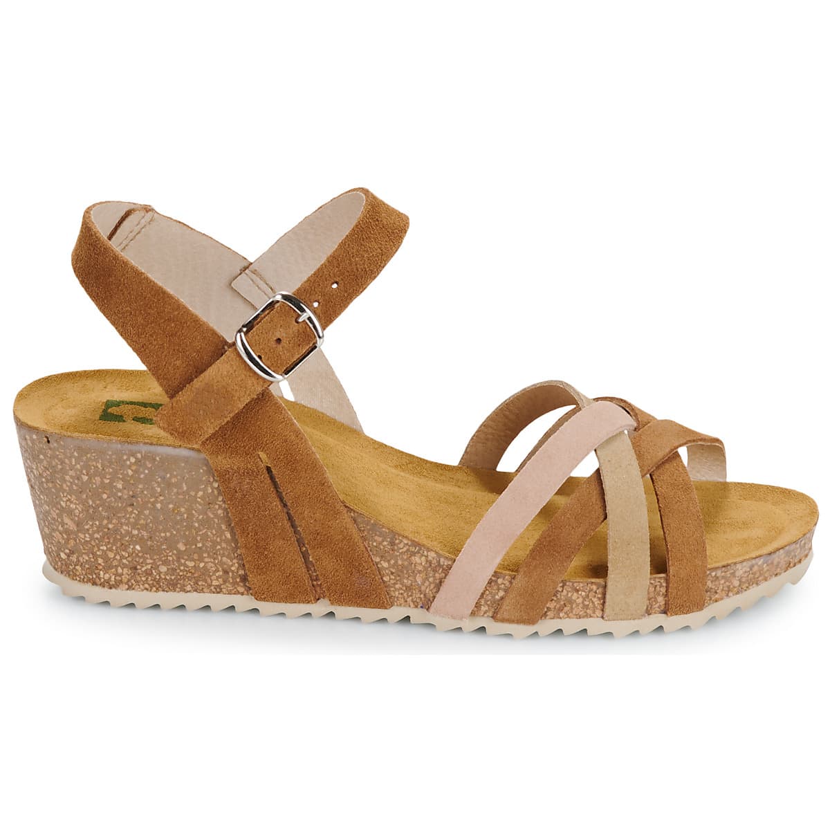 Women's Platforms Dream in Green Brown