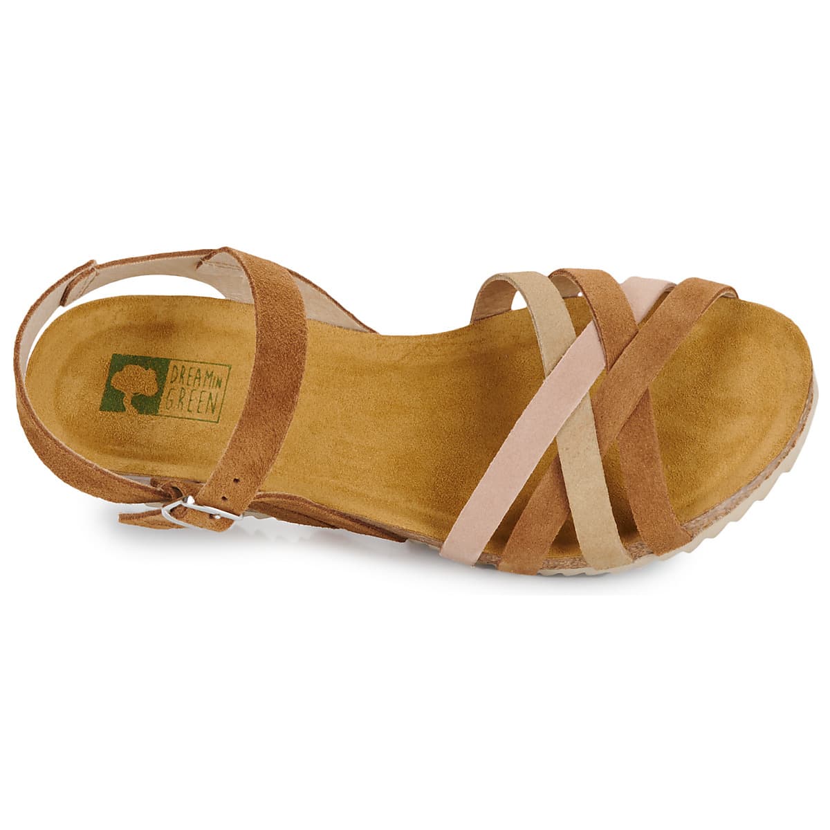 Women's Platforms Dream in Green Brown