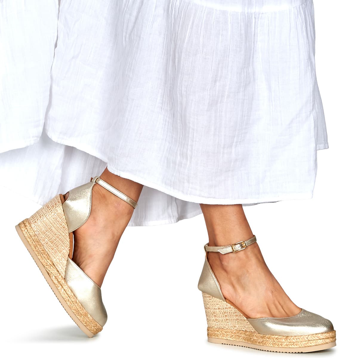 Women's Espadrilles Unisa Gold