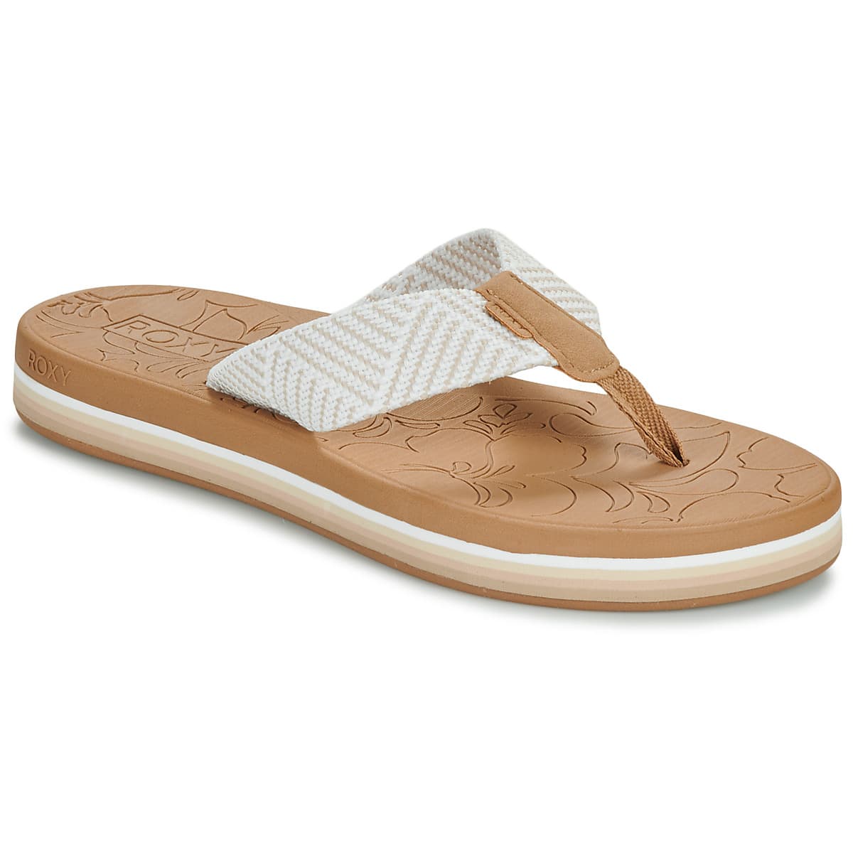Women's Flip Flops Roxy Beige