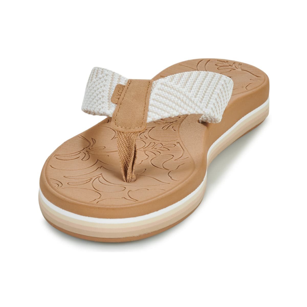 Women's Flip Flops Roxy Beige