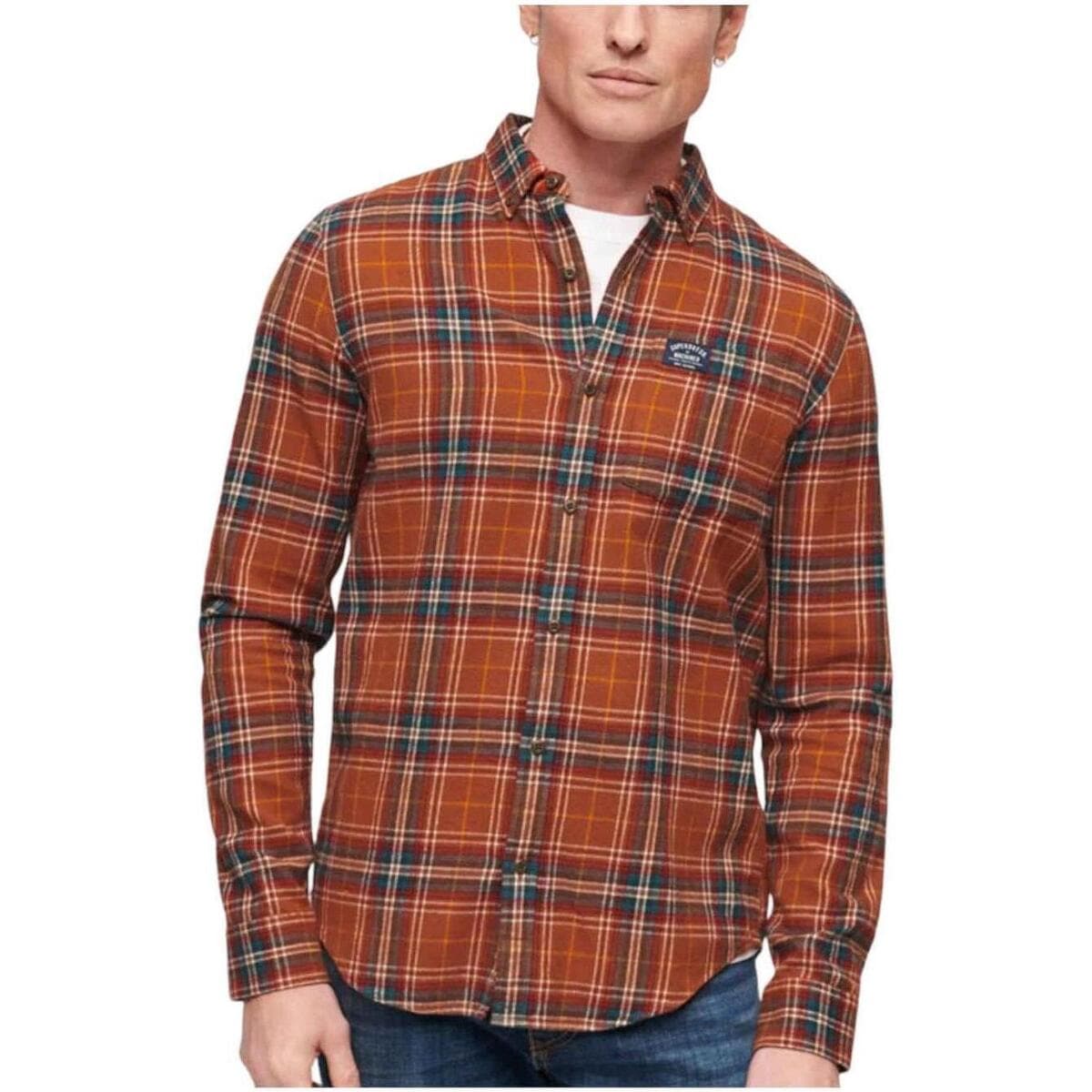 Men's Shirts Superdry Orange