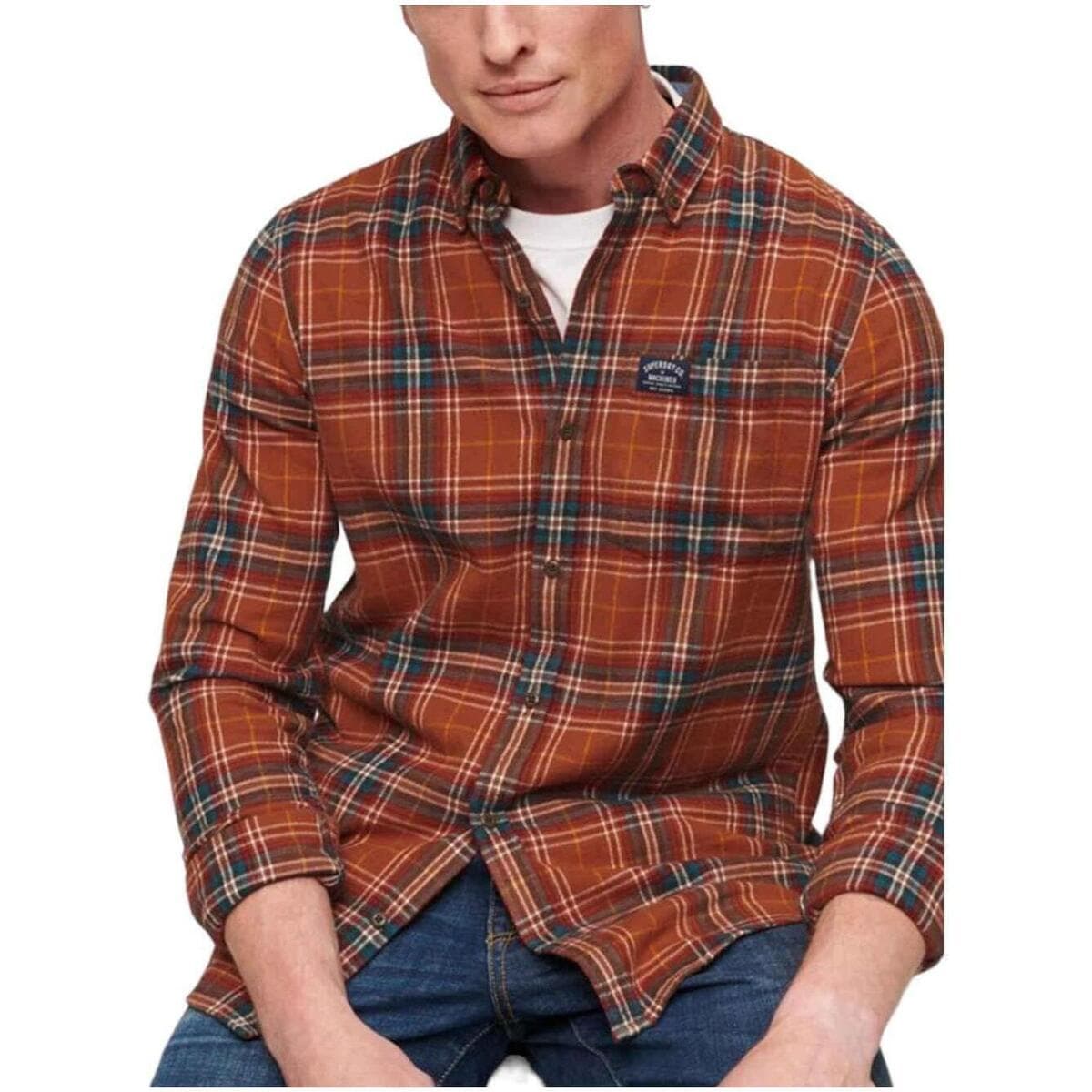 Men's Shirts Superdry Orange