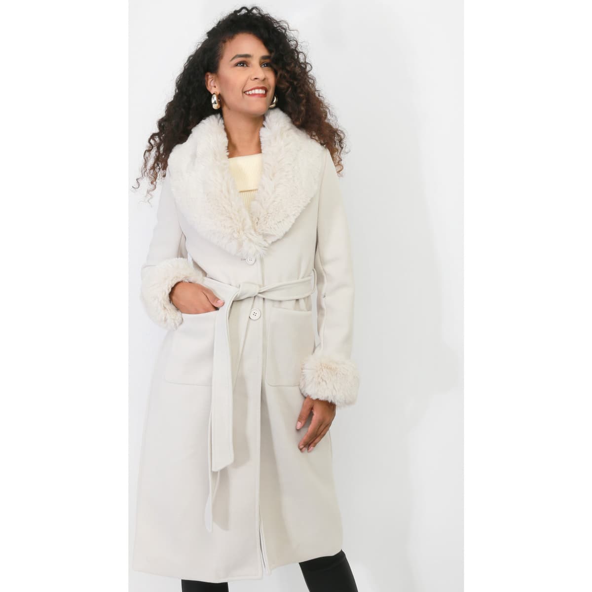 Women's Coats La Modeuse Beige
