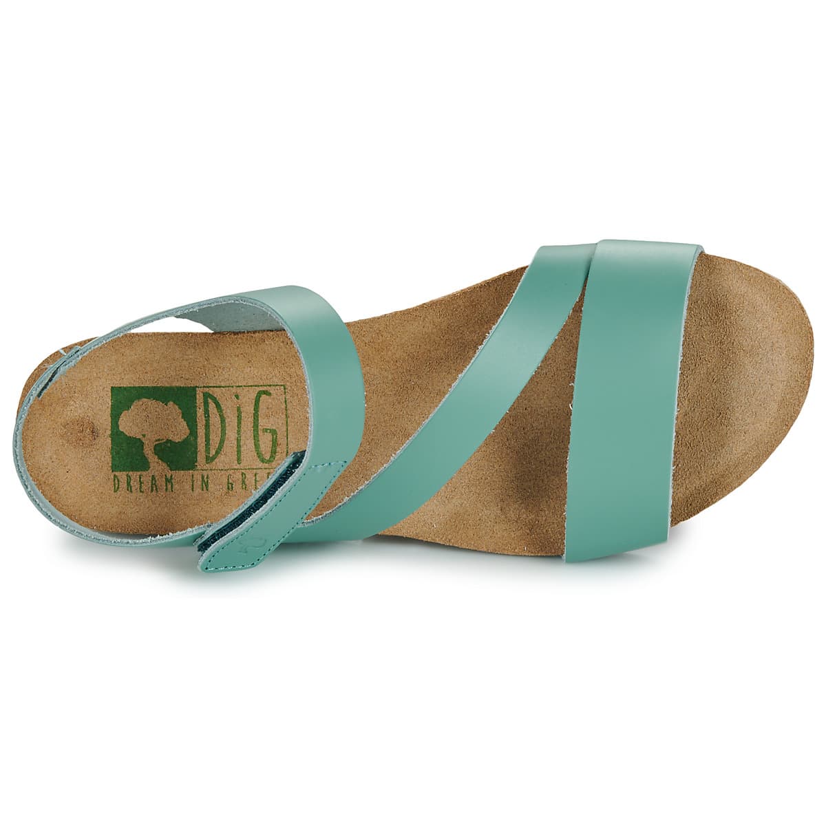 Women's Platforms Dream in Green Blue