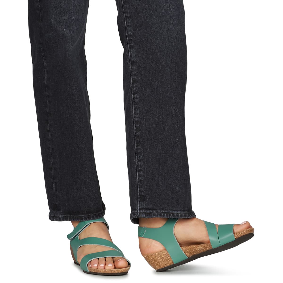 Women's Platforms Dream in Green Blue