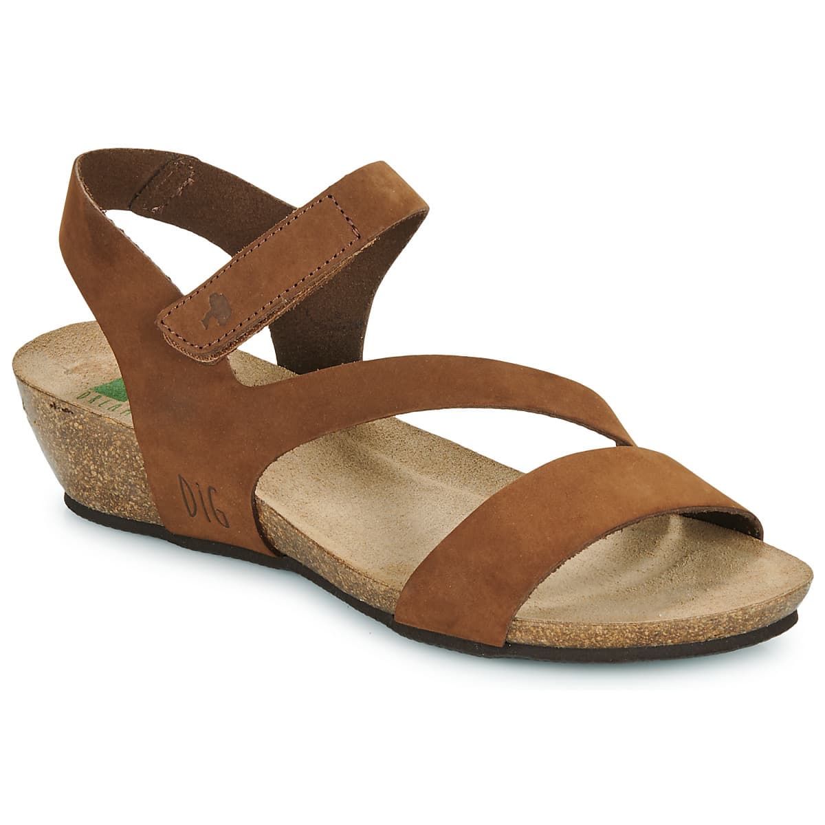 Women's Platforms Dream in Green Brown