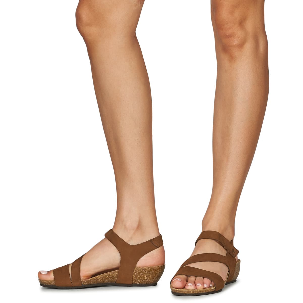 Women's Platforms Dream in Green Brown