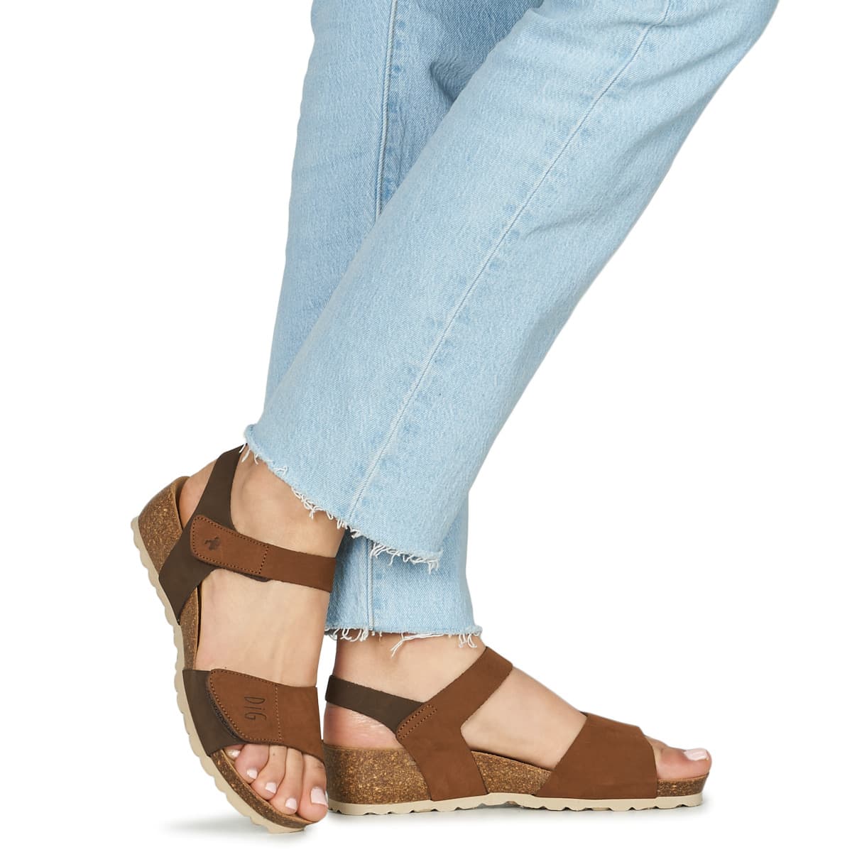 Women's Platforms Dream in Green Brown