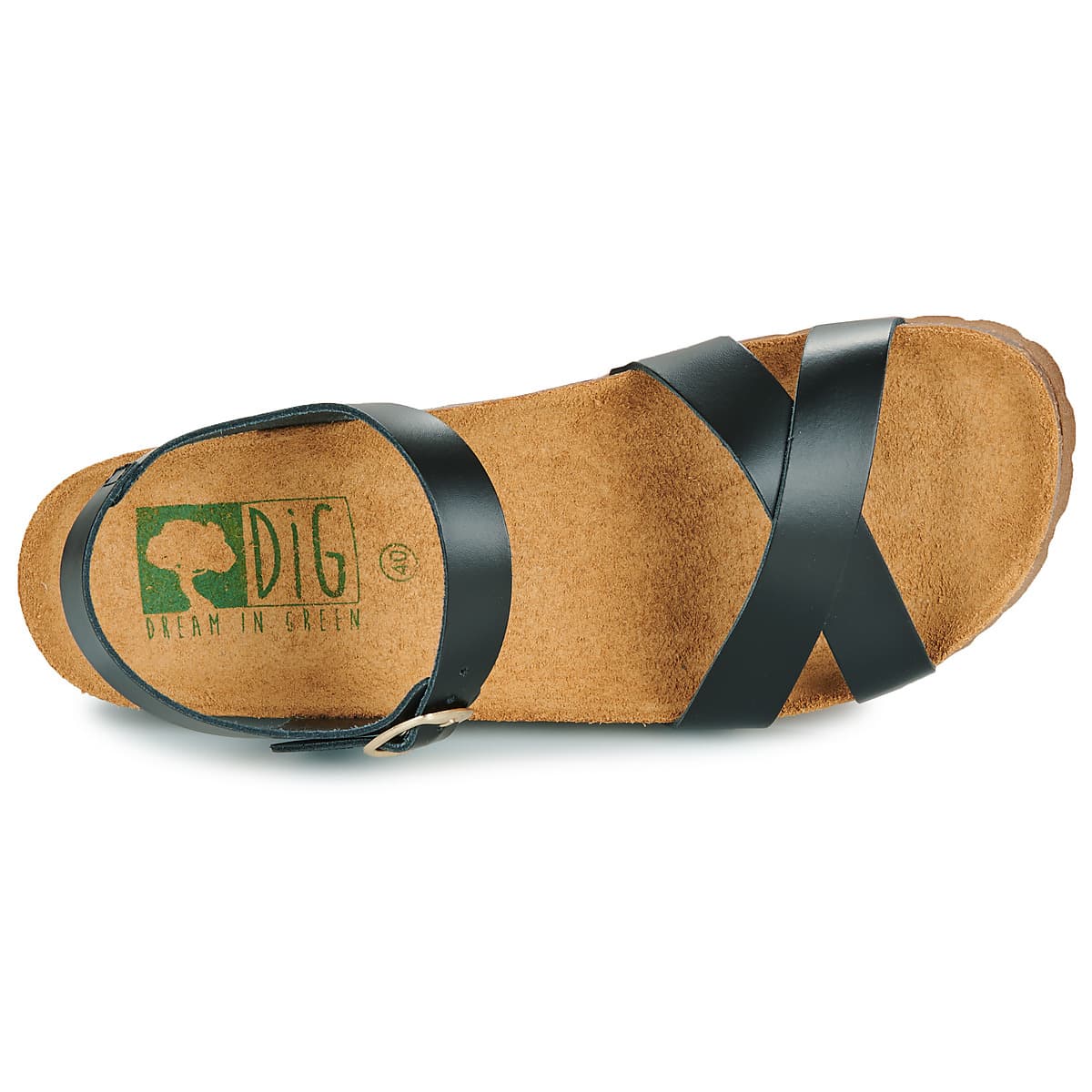 Women's Platforms Dream in Green Black