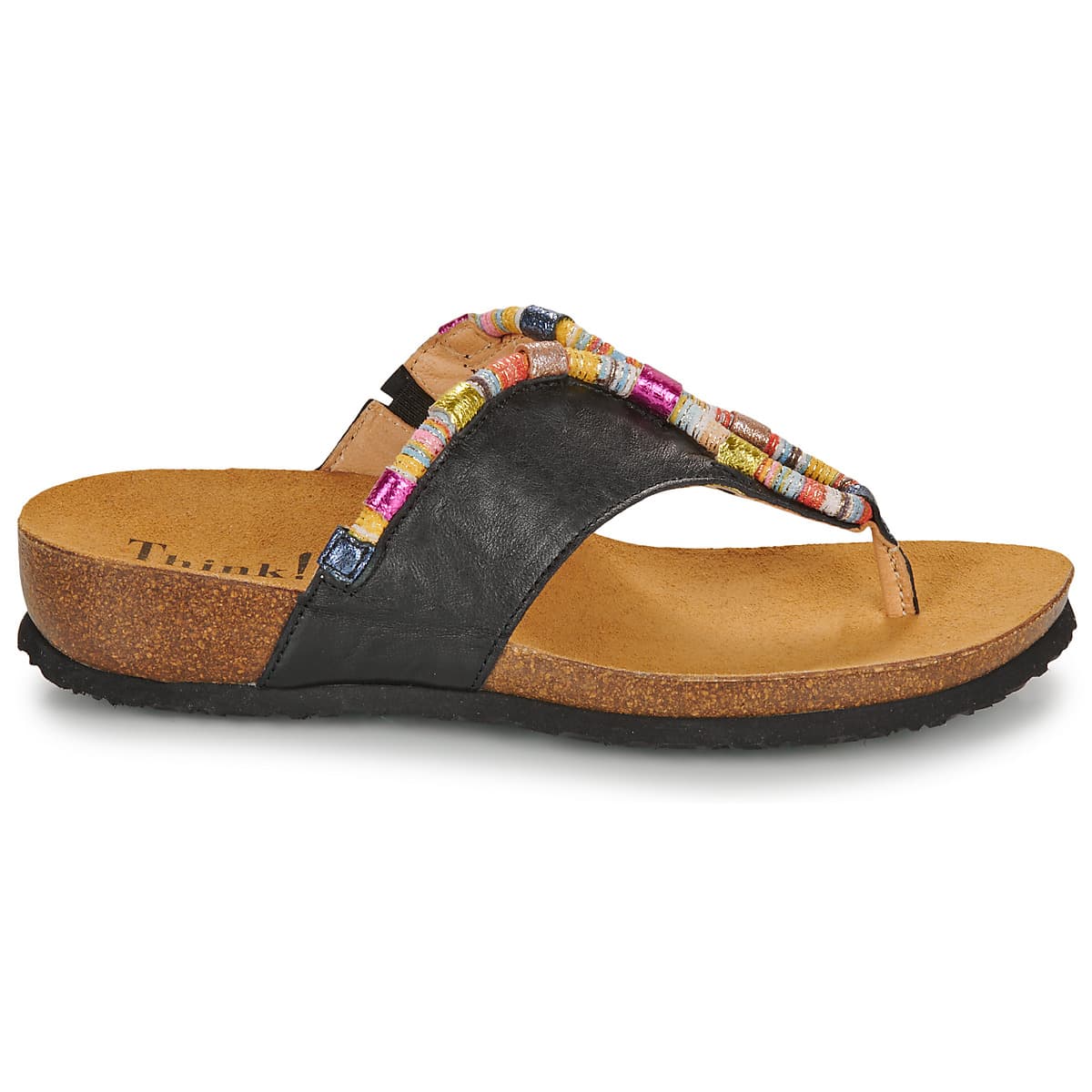 Women's Flip Flops Think Black