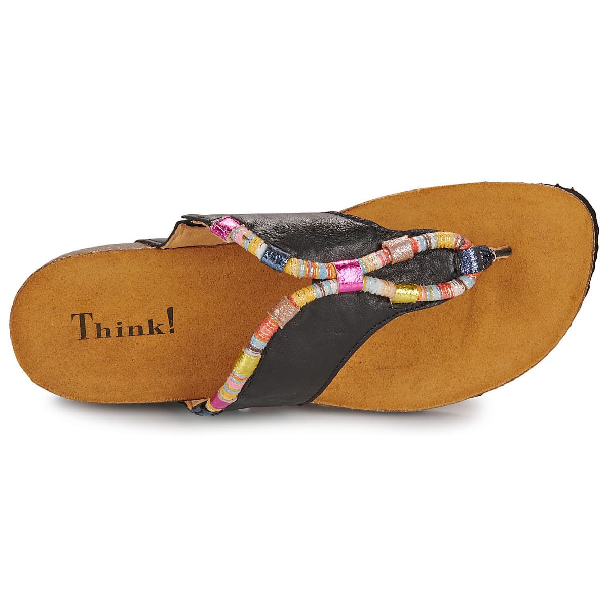 Women's Flip Flops Think Black